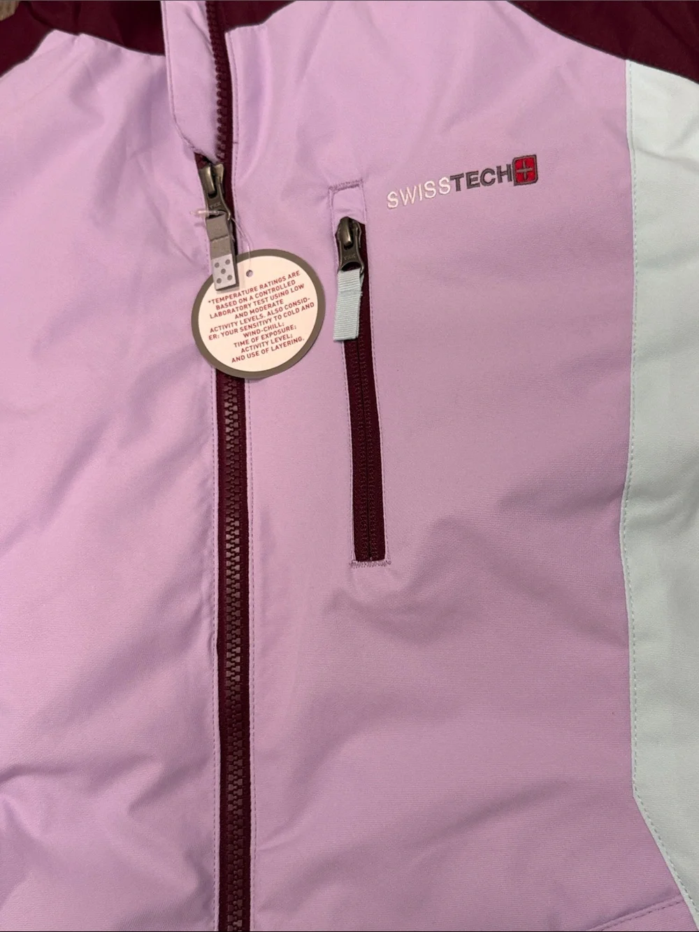 NWT Swiss Tech Girls' 3-in-1 Systems Winter Jacket Size 14 16